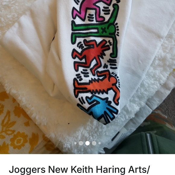 Keith Haring White Sweatpants for Men - Picture 7 of 10